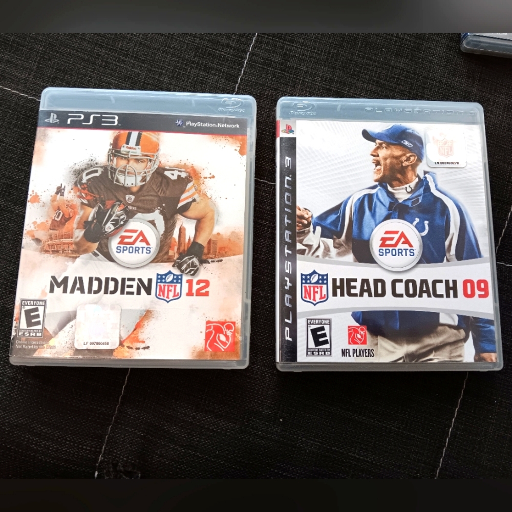 PS3 EA Sports NFL Bundle Madden 12 and NFL Head Coach 09 PlayStation 3 CIB